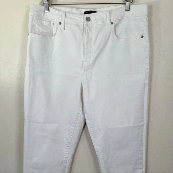 Banana Republic Womens Size 32 High  Rise Slim White Jeans - Picture 3 of 14